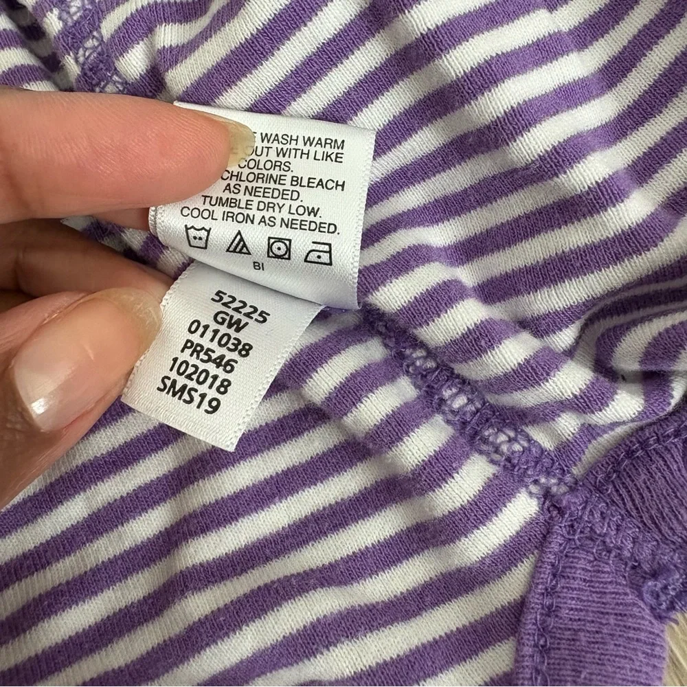 Hanna Andersson Baby Kids One Pieces Purple Blue 100% Organic Cotton 2 Piece